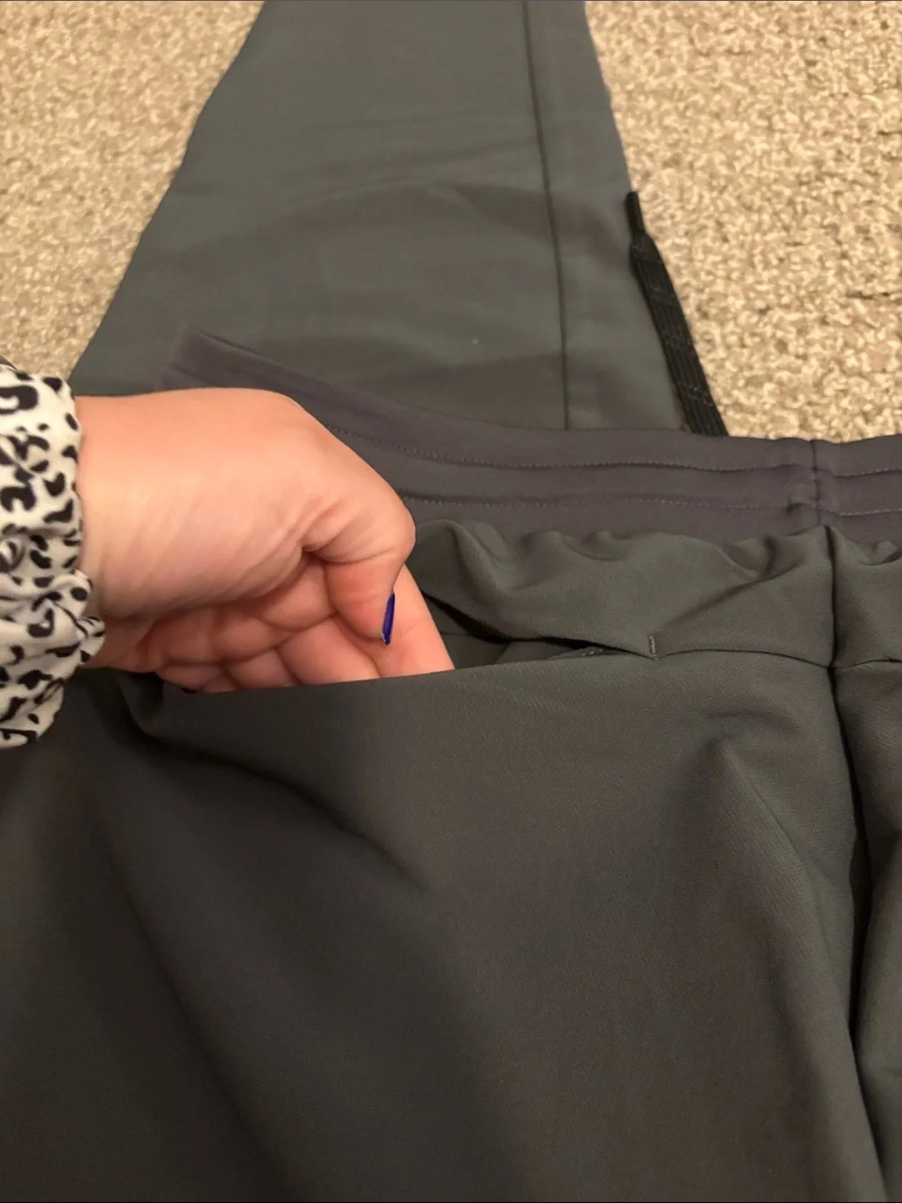 Men's graphite Slim Fit Jogger Sweatpants with Drawstring